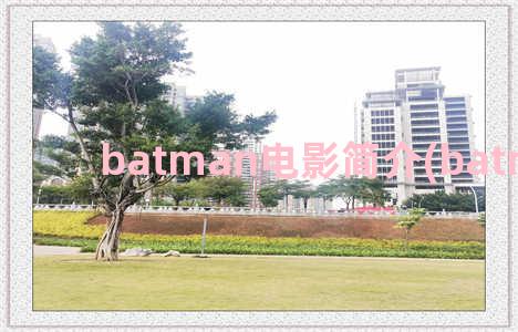 batman电影简介(batman主演)