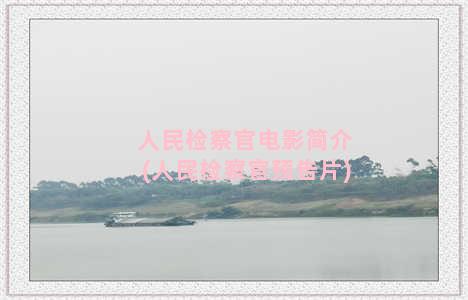 人民检察官电影简介(人民检察官预告片)